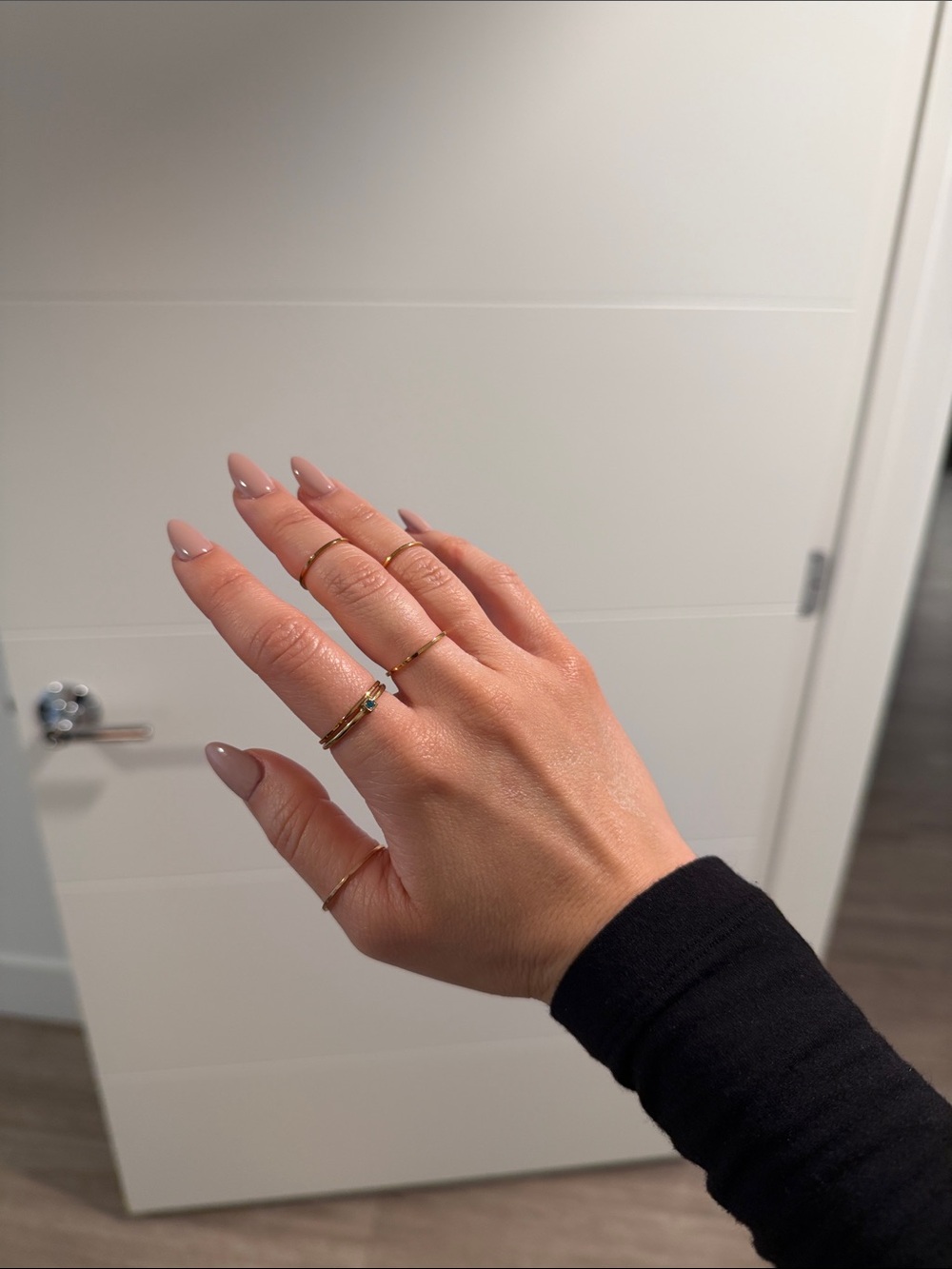 Gold and silver Stacking Ring Set